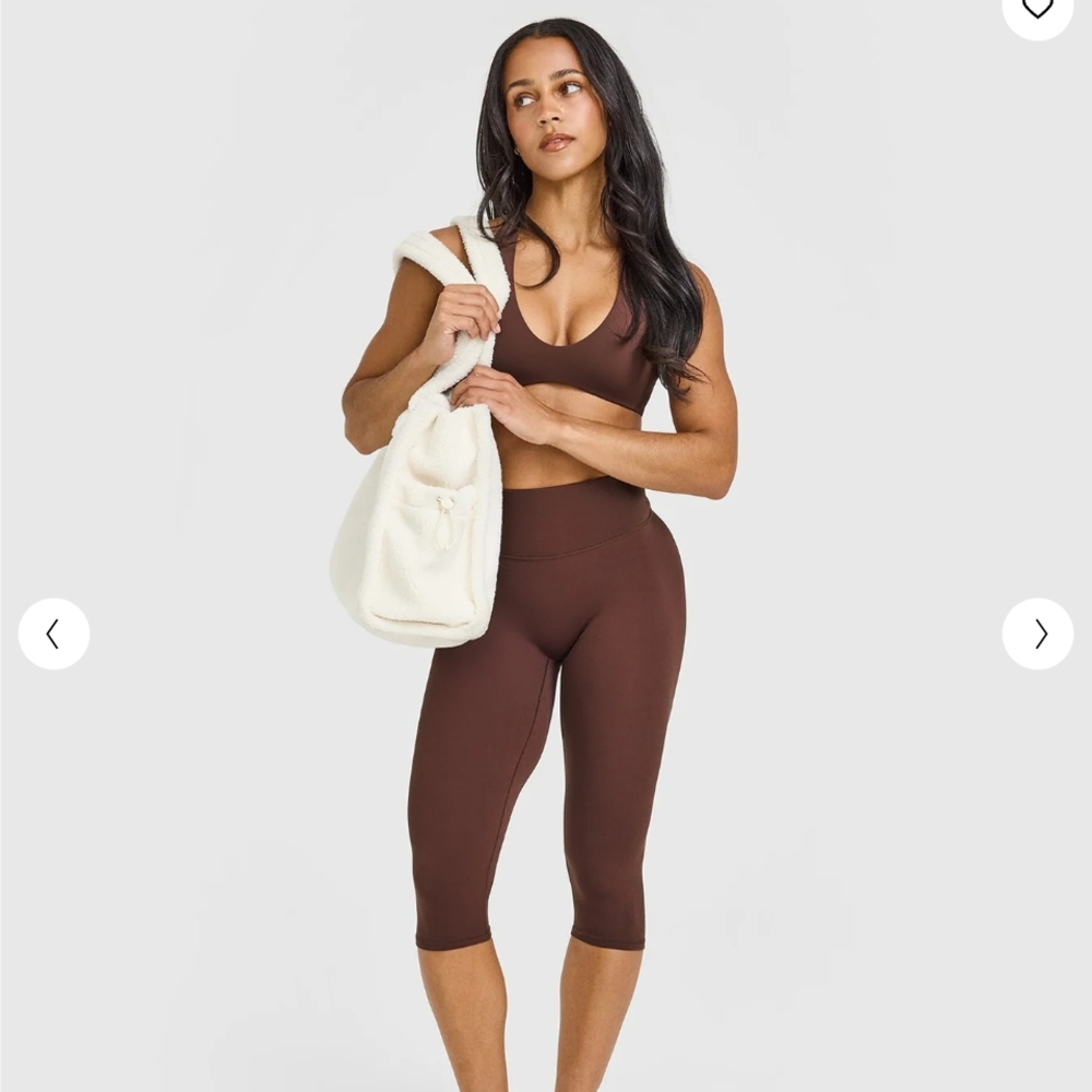 Oner Active Softmotion Espresso Capris Leggings   Size Small Long Length
